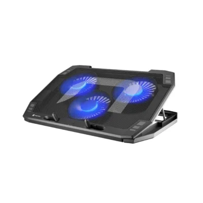 Natec Oriole NPL-1926 400x270x25 mm 3x120 mm ventilaatoriga sinise LED-iga jahutusalus kuni 17,3'' sülearvutile USB-toitega