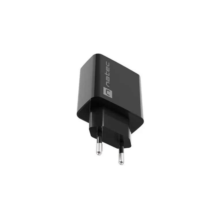 Natec Ribera NUC-2058 18W USB-A kiirlaadija, must, 83x43x27 mm, universaalne, QC 3.0