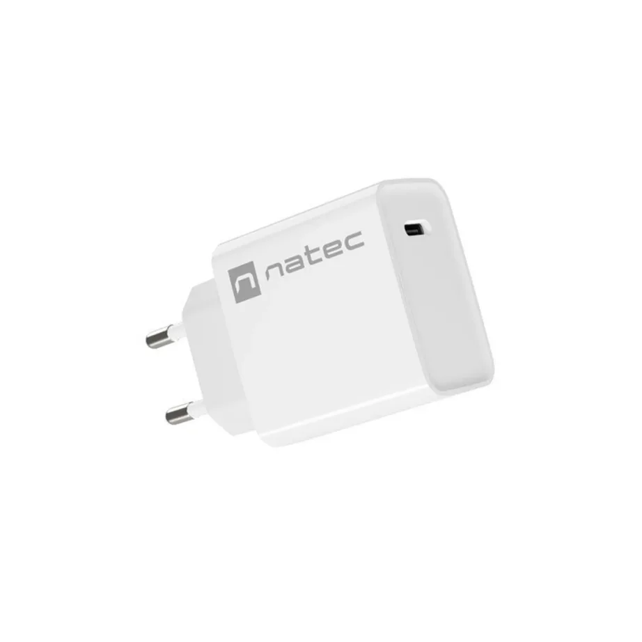 Natec Ribera NUC-2059 20W USB-C PD 3.0 valge kiirlaadija (83x43x27 mm) universaalne – 7