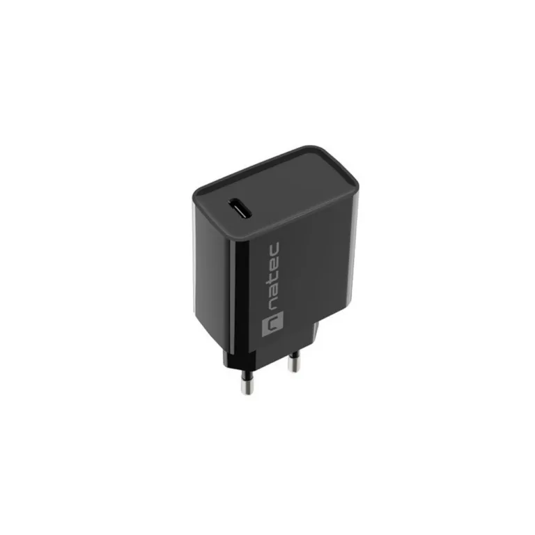 Natec Ribera NUC-2060 20W USB-C PD 3.0 must seinalaadija 1 pordi, kiirlaadimise ja kaitsefunktsioonidega