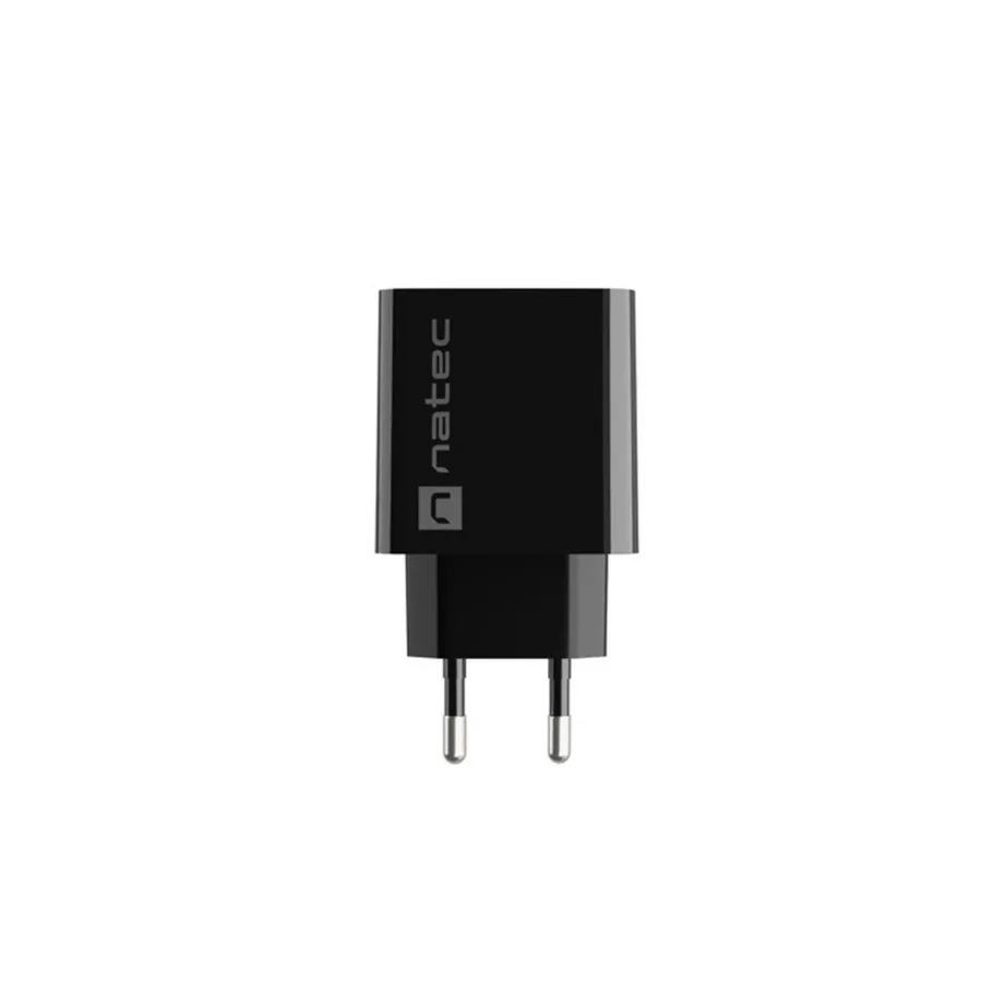 Natec Ribera NUC-2062 20W must USB-A ja USB-C kiirlaadijaga seinalaadija (PD 3.0, QC 3.0, Samsung AFC, Huawei FCP, 83x43x27 mm) – 2