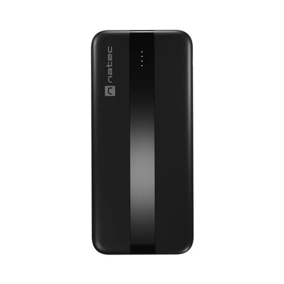 Natec Trevi Slim Q V2 NPB-2294 10000 mAh must LiPo kiirlaadimisega akupank, 3 seadmele, USB-C/USB-A – 4