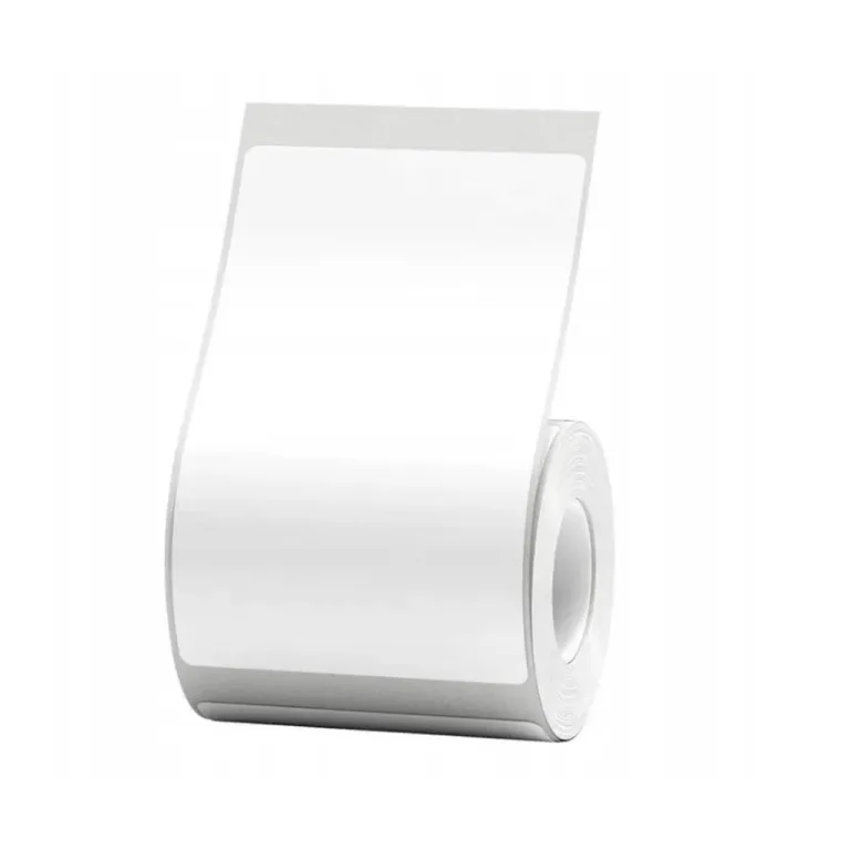 NiiMbot A2A18201901 50x80 mm valged paberist ristkülikukujulised püsiliimiga termosedelid, 1 rull B21/B3S printeritele
