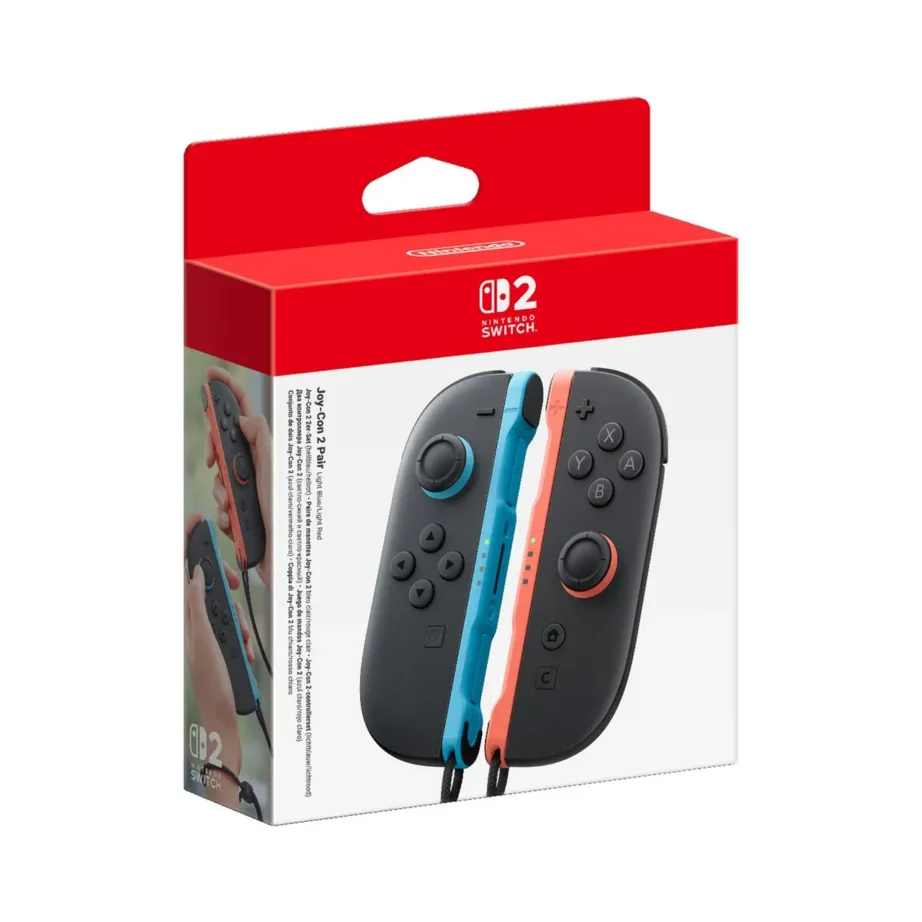 Nintendo Joy-Con 2 (L)/(R) Light Blue/Light Red juhtmevaba pultide komplekt Nintendo Switch 2 jaoks, laetav Li-Ion aku 20 h, güroskoop, vibratsioon – 6