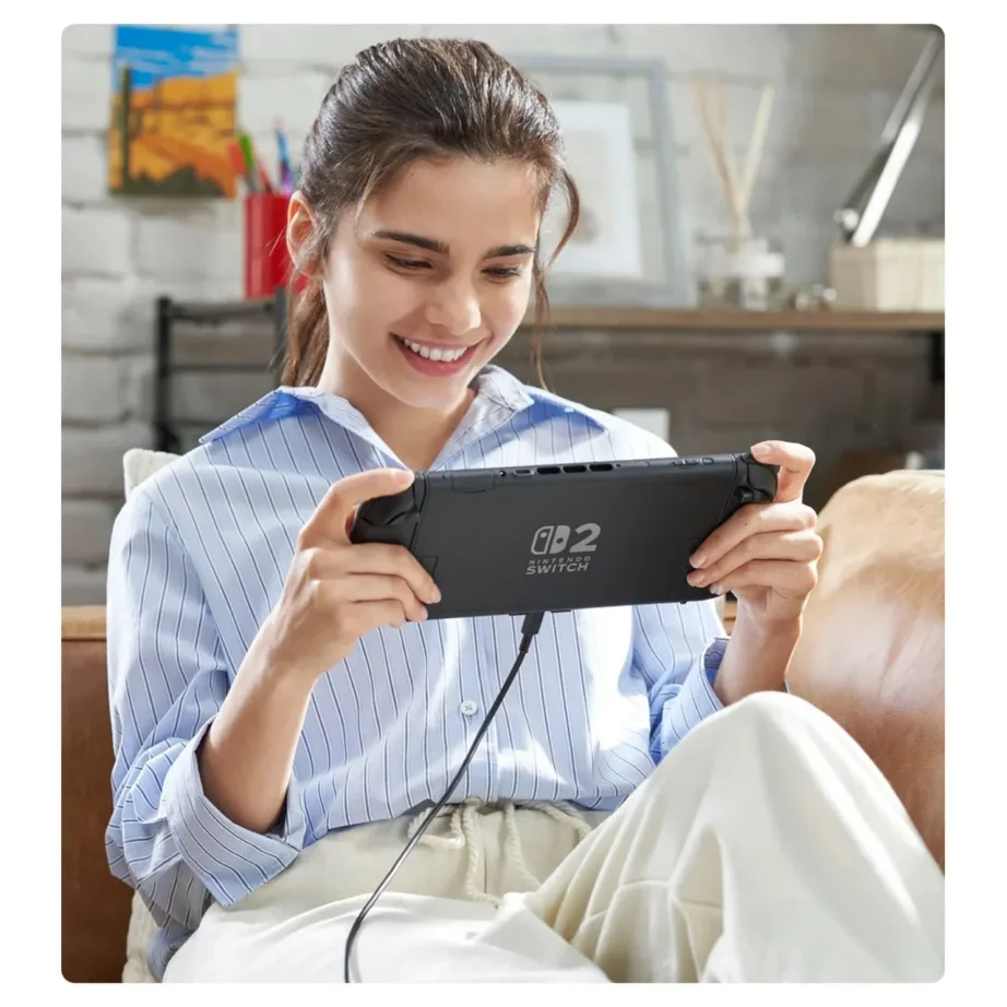 Nintendo Switch 2 256GB must kaasaskantav mängukonsool 7,9″ puuteekraaniga, Wi-Fi 6, komplektis Mario Kart World – 6