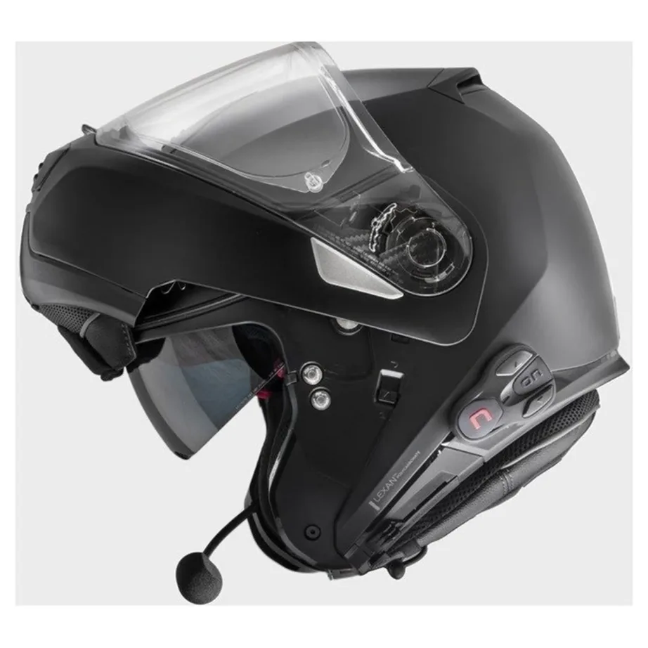 Nolan N-Com B902 R must Bluetooth 4.1 mootorratta intercom FM-raadioga, 700 m ulatuses, 15 h aku, 1 tk – 3