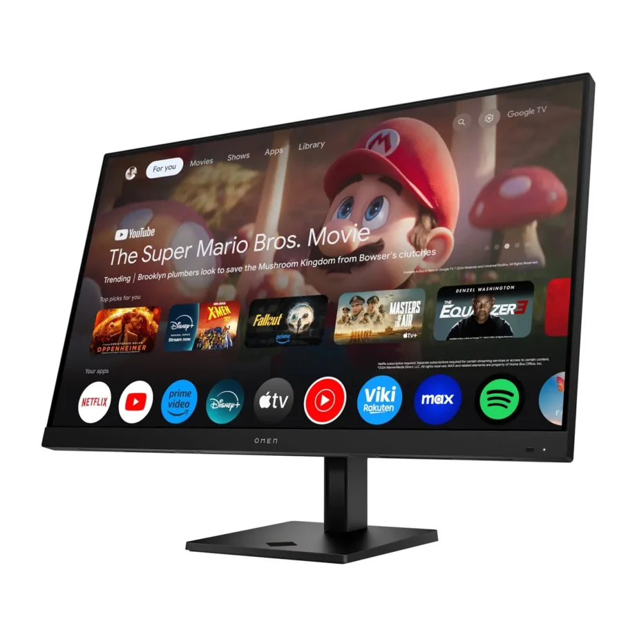 OMEN by HP 32x 31,5″ 4K UHD IPS 144 Hz FreeSync Premium mängumonitor, 714,1 mm lai, must, DisplayHDR 400, USB-C, sisseehitatud kõlarid, mudel 99Z68E9#ABB – 3