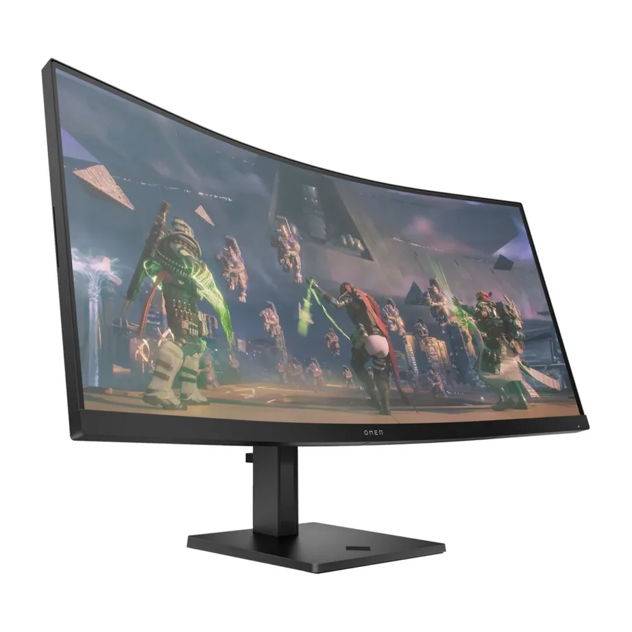 OMEN by HP 34c 34″ 165Hz kumer WQHD mängurimonitor, VA paneel, 400 cd/m², FreeSync Premium, HDR400, must, 807,9×243,3×584 mm, 780K8E9#ABB - 2