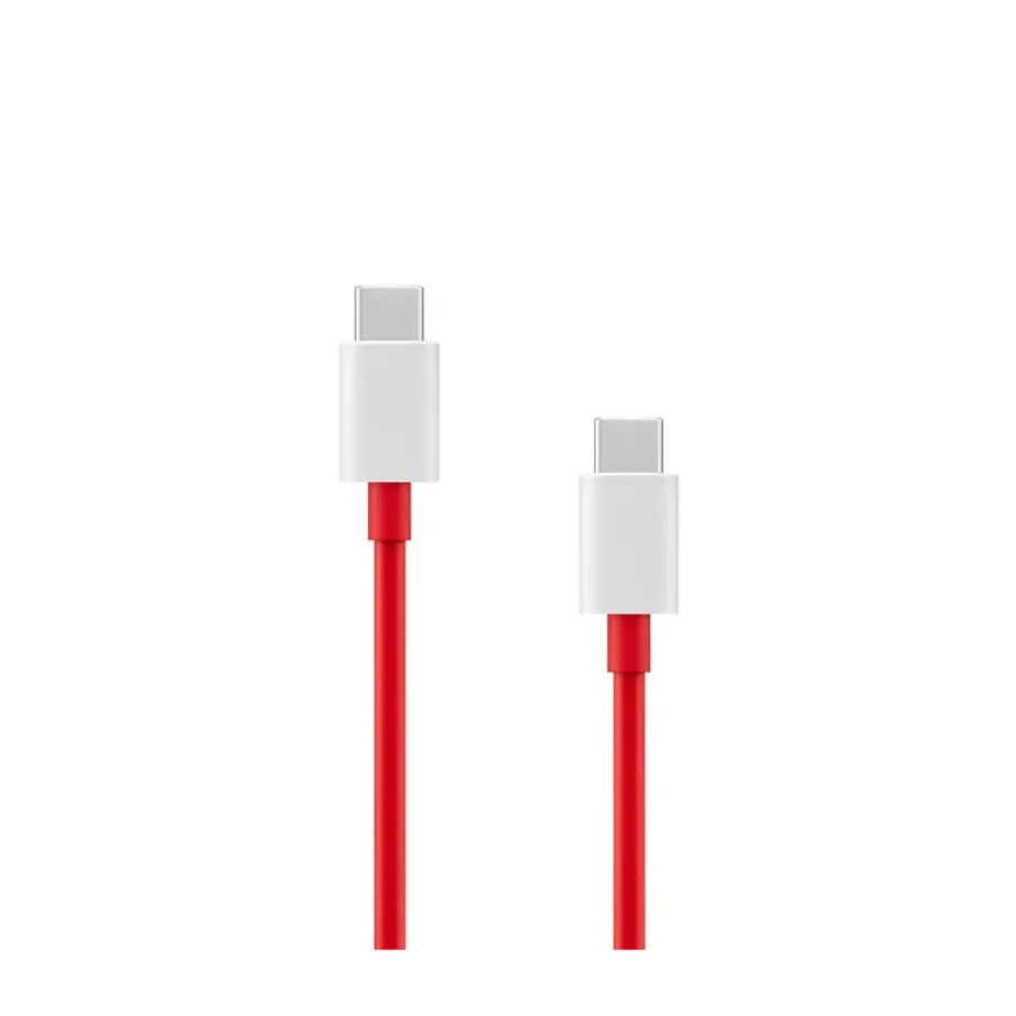 OnePlus SUPERVOOC 120W USB-A ja USB-C kiirlaadija valge-punane + USB-C kaabel – 3