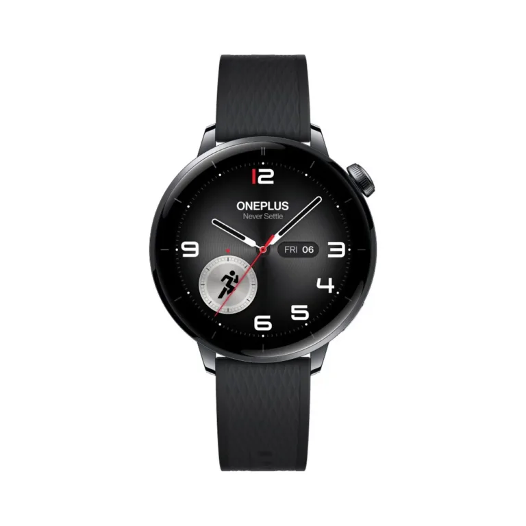 OnePlus Watch 3 43 mm must/titaanist nutikell AMOLED-ekraani, GPS-i, 5 ATM veekindluse ja tervise jälgimisega