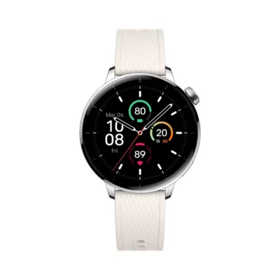 OnePlus Watch 3 43 mm titaanium/hõbe AMOLED nutikell GPS, NFC, 7 päeva aku, IP68 veekindlus, spordi- ja tervisefunktsioonid Androidile/iOSile
