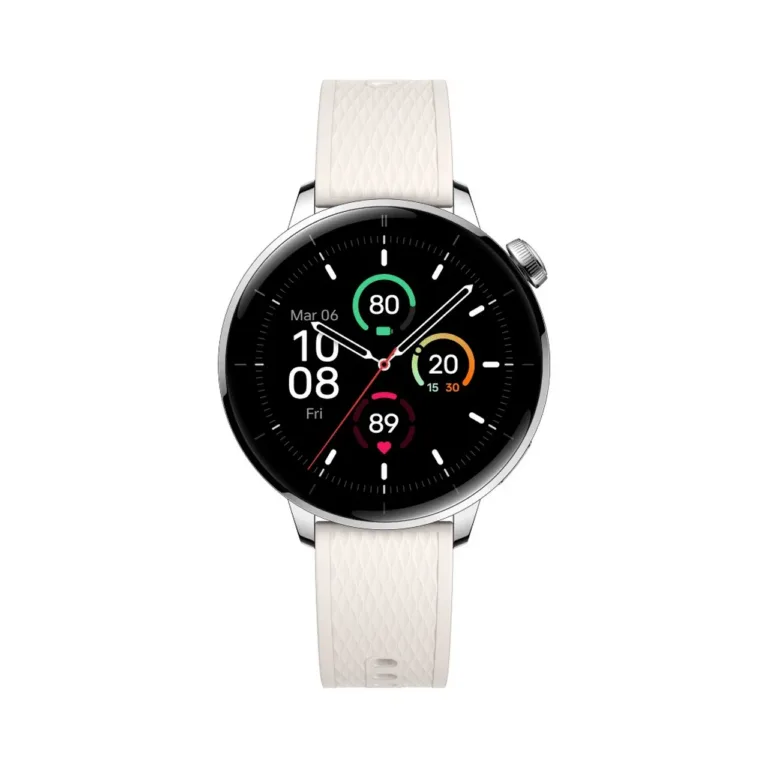 OnePlus Watch 3 43 mm titaanium/hõbe AMOLED nutikell GPS, NFC, 7 päeva aku, IP68 veekindlus, spordi- ja tervisefunktsioonid Androidile/iOSile
