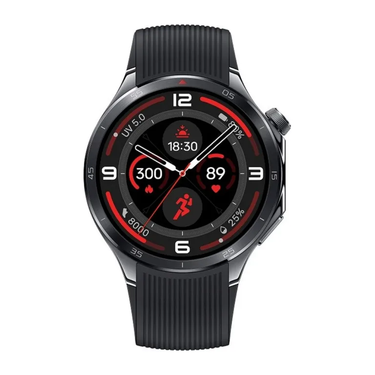 OnePlus Watch 3 46,6 mm must roostevabast terasest/titaanist nutikell, 1,5