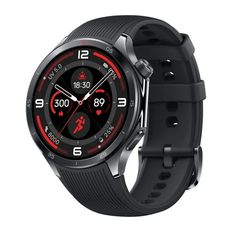 OnePlus Watch 3 46,6 mm must roostevabast terasest/titaanist nutikell, 1,5