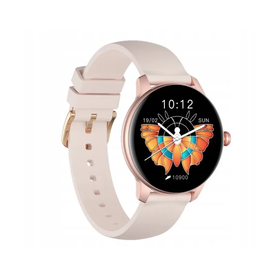 Oromed ORO LADY ACTIVE 1,09″ roosa IP68 alumiiniumist nutikell naistele pulsimõõtjaga ja une jälgijaga – 4