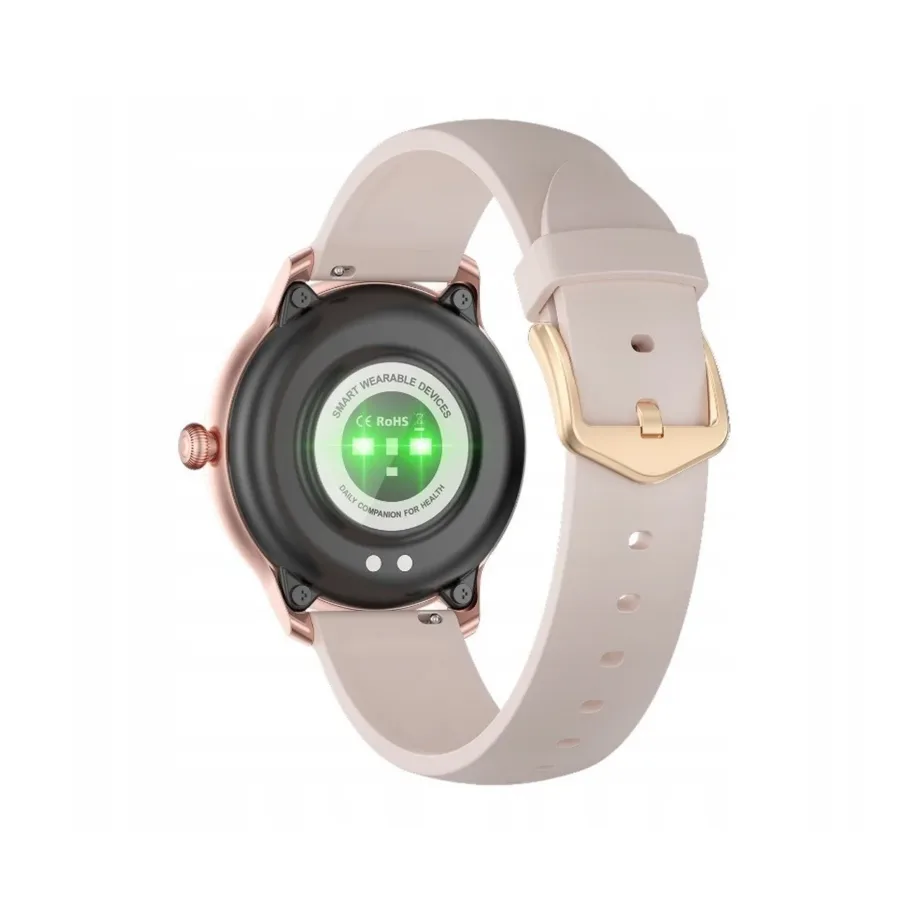 Oromed ORO LADY ACTIVE 1,09″ roosa IP68 alumiiniumist nutikell naistele pulsimõõtjaga ja une jälgijaga – 7