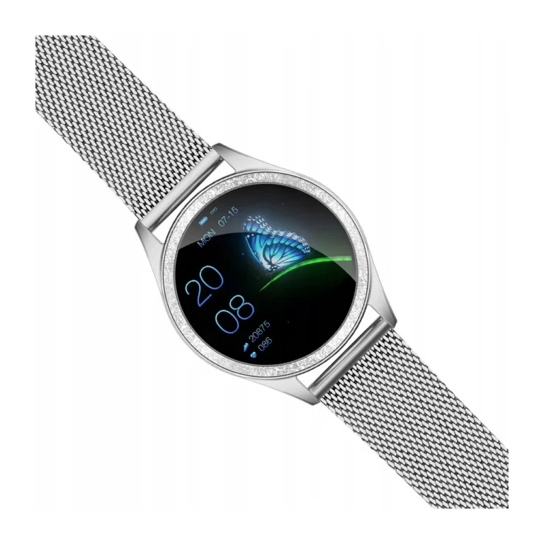Oromed ORO-SMART CRYSTAL SILVER 38 mm hõbedane metallist nutikell 1,04