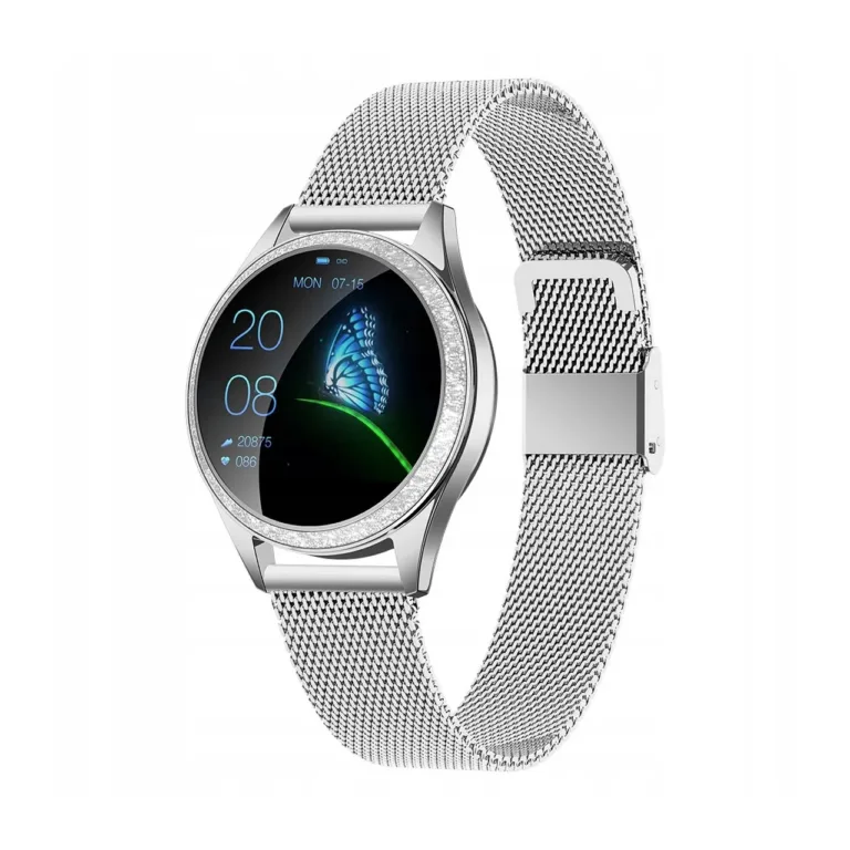 Oromed ORO-SMART CRYSTAL SILVER 38 mm hõbedane metallist nutikell 1,04