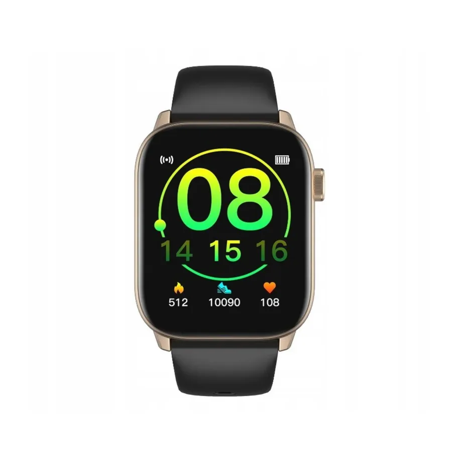 Oromed ORO SMART FIT 6 kuldne/must 1,69″ IPS nutikell IP68, pulsimõõtja, unejälgimine, multispordirežiim, 220mAh, Android/iOS – 3