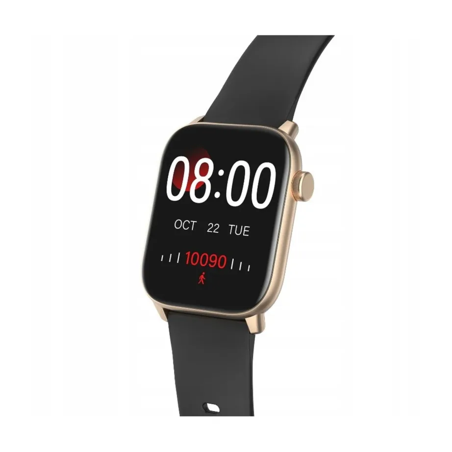 Oromed ORO SMART FIT 6 kuldne/must 1,69″ IPS nutikell IP68, pulsimõõtja, unejälgimine, multispordirežiim, 220mAh, Android/iOS – 5