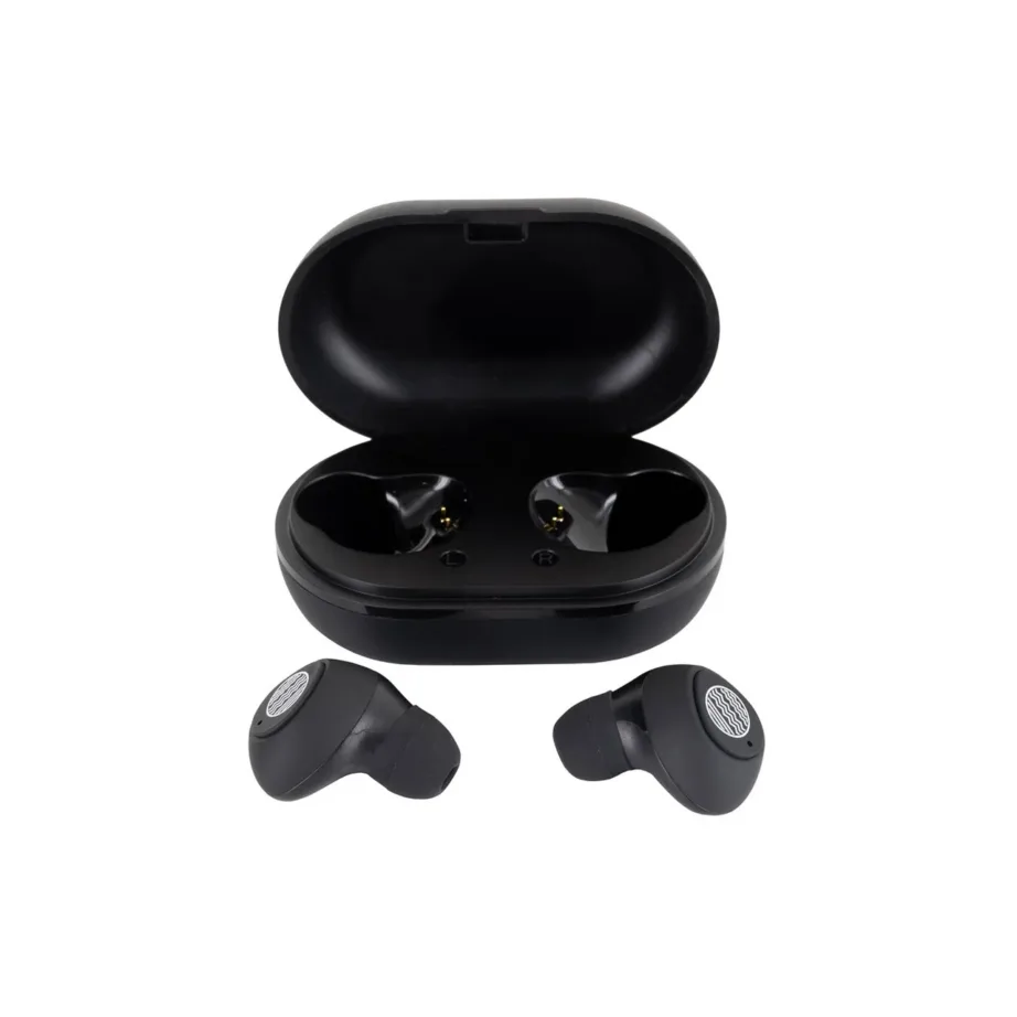 Our Pure Planet OPP074 700XHP mustad juhtmevabad kõrvasisesed kõrvaklapid Bluetooth 5.2, IPX4 vee- ja higikindlusega, kuni 8 tundi aku, laadimiskarbi ja mikrofoniga – 12