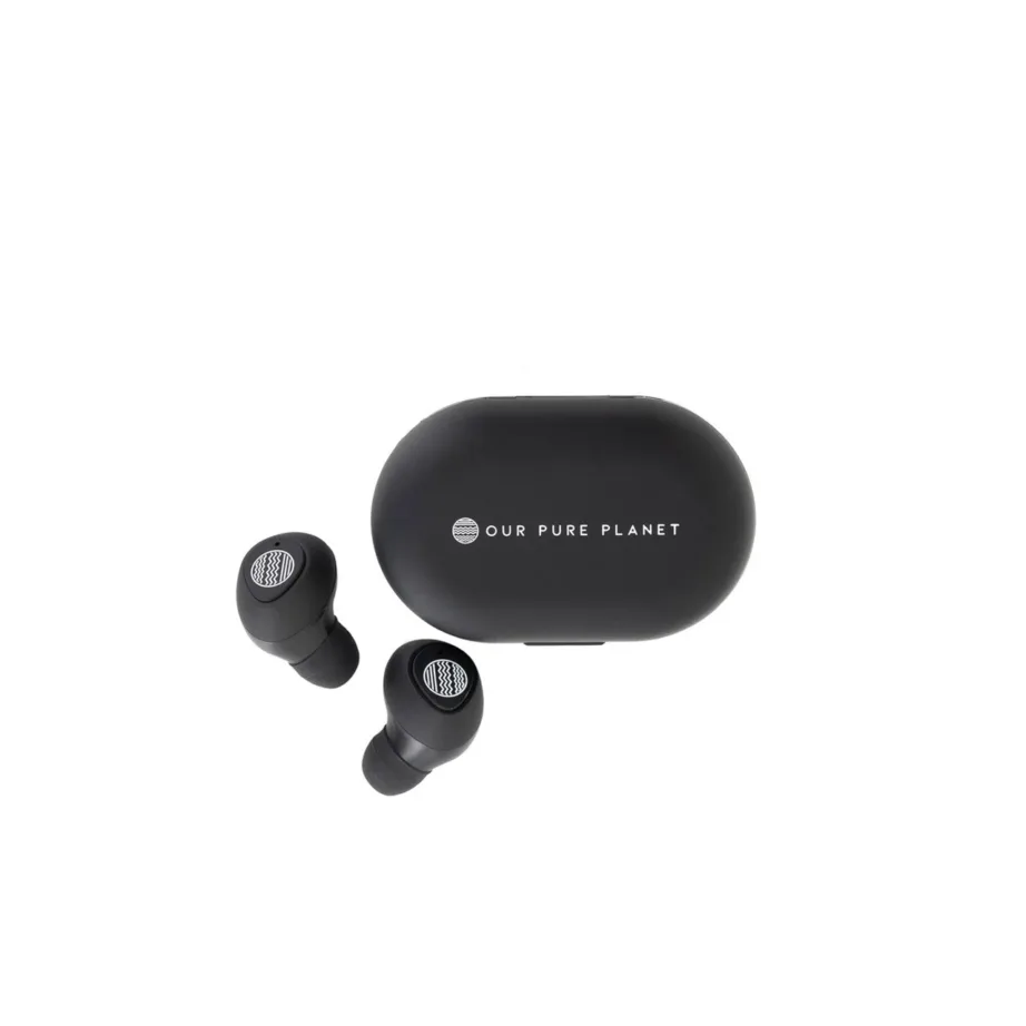 Our Pure Planet OPP074 700XHP mustad juhtmevabad kõrvasisesed kõrvaklapid Bluetooth 5.2, IPX4 vee- ja higikindlusega, kuni 8 tundi aku, laadimiskarbi ja mikrofoniga – 4