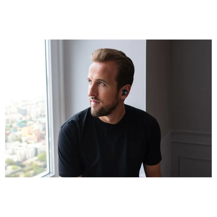 Our Pure Planet OPP074 700XHP mustad juhtmevabad kõrvasisesed kõrvaklapid Bluetooth 5.2, IPX4 vee- ja higikindlusega, kuni 8 tundi aku, laadimiskarbi ja mikrofoniga – 5