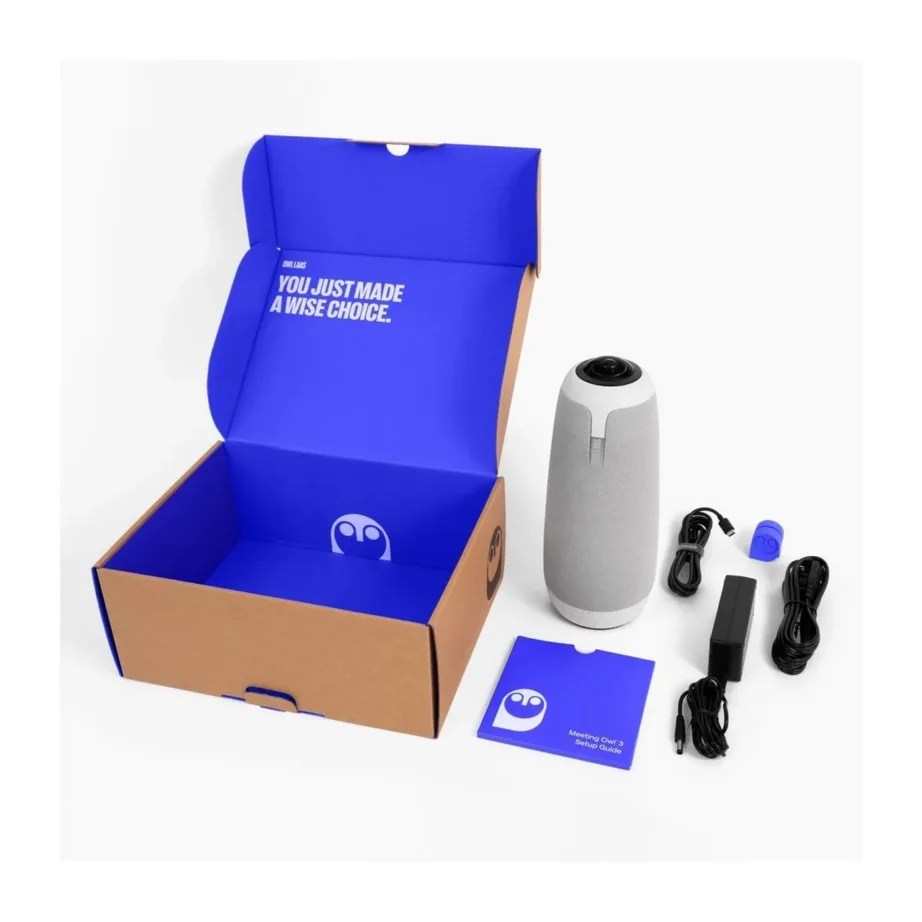 Owl Labs Meeting Owl 3 MTW300-2000 360° 16MP Full HD videokonverentsiseade Wi-Fi/Bluetooth, 8 mikrofoni, 3 kõlarit, USB-C, autofookus, hall – 10