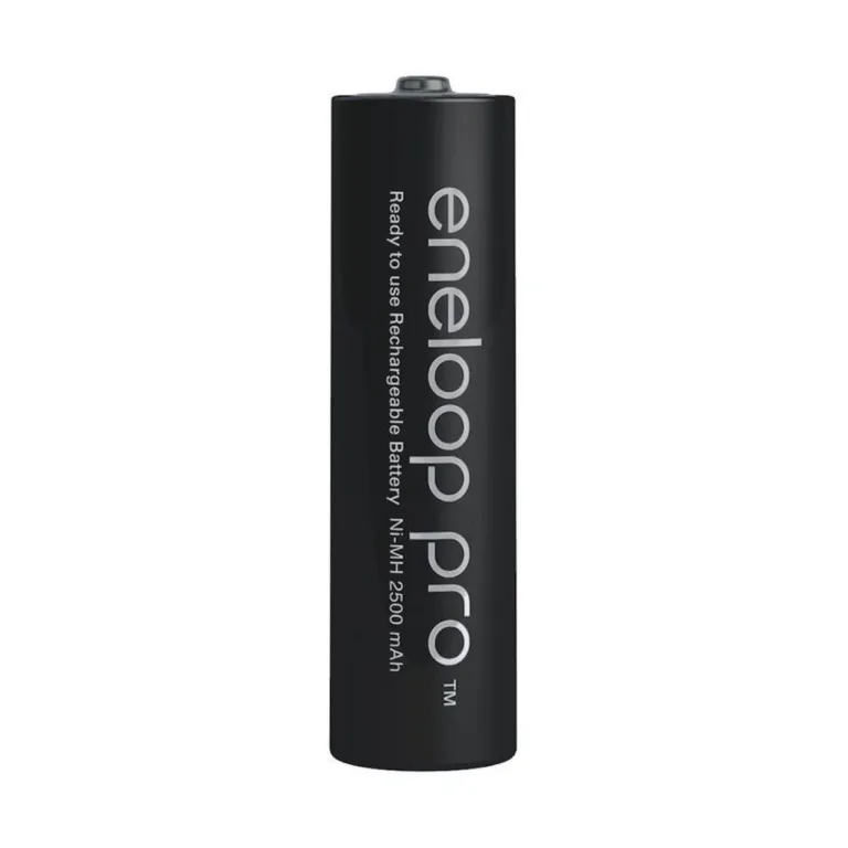 Panasonic Eneloop Pro BK-3HCDE/2CP AA 2500 mAh Ni-MH laetavad akud, 2 tk, must