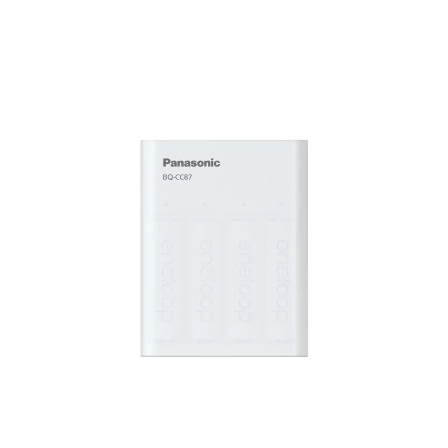 Panasonic K-KJ87MCD40USB Smartplus USB akulaadija 4x AA 2000 mAh akuga, LED-indikaatorid, valge – 3