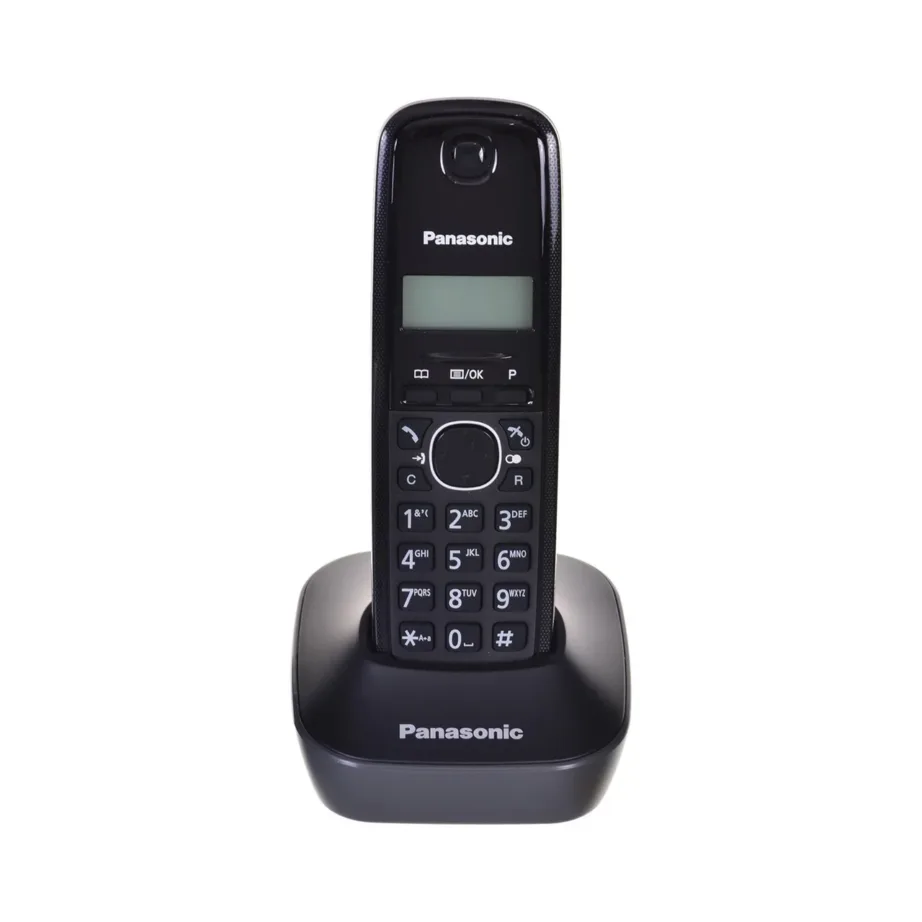 Panasonic KX-TG1611PDH must juhtmevaba lauatelefon DECT, 50-kohaline telefoniraamat, 15 h kõneaega, 1,25″ ekraan, helistaja ID – 7
