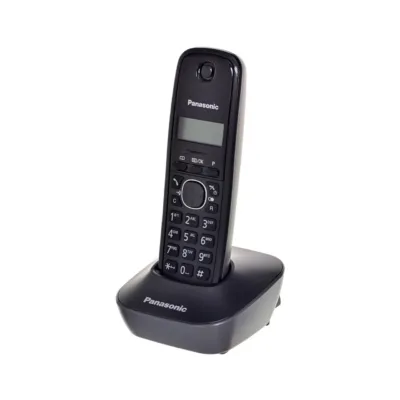 Panasonic KX-TG1611PDH must juhtmevaba lauatelefon DECT, 50-kohaline telefoniraamat, 15 h kõneaega, 1,25" ekraan, helistaja ID