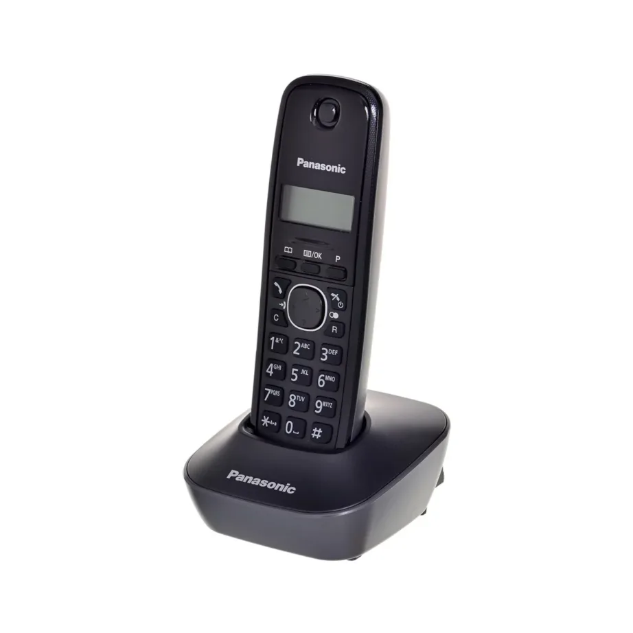 Panasonic KX-TG1611PDH must juhtmevaba lauatelefon DECT, 50-kohaline telefoniraamat, 15 h kõneaega, 1,25″ ekraan, helistaja ID