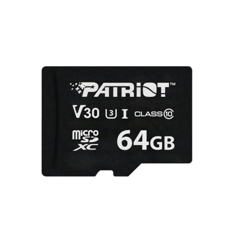 Patriot VX Series PSF64GVX31MCX 64GB microSDXC V30 U3 Class 10 mälukaart 80/90 MB/s, must, veekindel
