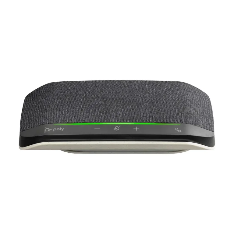 Poly Sync 10 182 × 89,2 × 32,5 mm must USB-A/USB-C juhtmega kõlartelefon PC-le ja Macile, mikrofoni vaigistusega