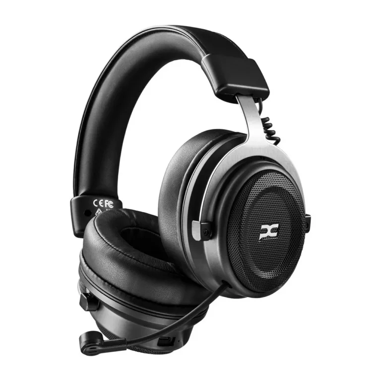 PowerColor ALPHYN AH10 mustad 50 mm juhtmevabad mängurikõrvaklapid USB-C/3,5 mm, ruumilise heliga, mikrofoniga