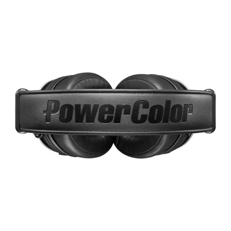 PowerColor ALPHYN AH10 mustad 50 mm juhtmevabad mängurikõrvaklapid USB-C/3,5 mm, ruumilise heliga, mikrofoniga