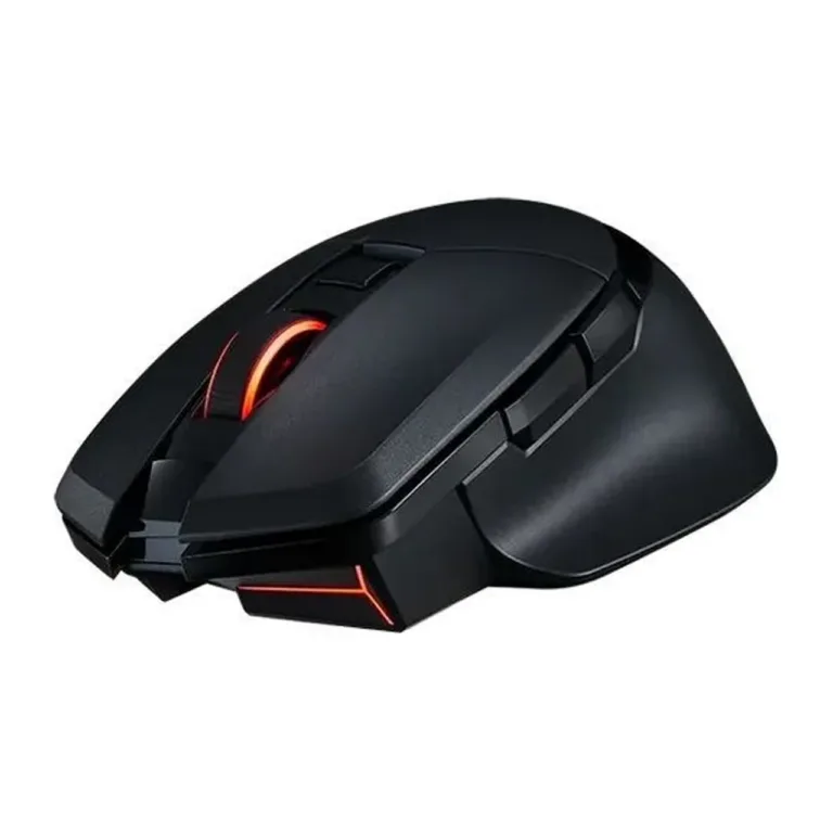 PowerColor ALPHYN AM10 26000 DPI must ergonoomiline juhtmevaba mängurihiir ARGB valgustusega, 2,4 GHz/BT/USB, 50 h aku, 6 nuppu, laadimiskaabel