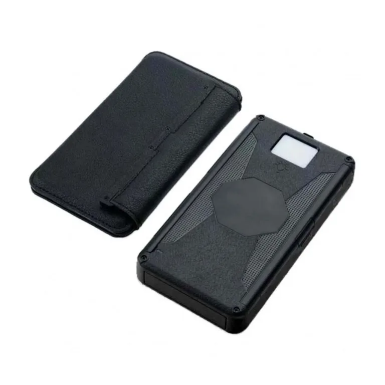 PowerNeed ES20000B 9 W päikesepaneeliga veekindel 20 000 mAh must akupank, 2 USB väljundiga matkale ja telkimisse (156x83x39 mm)