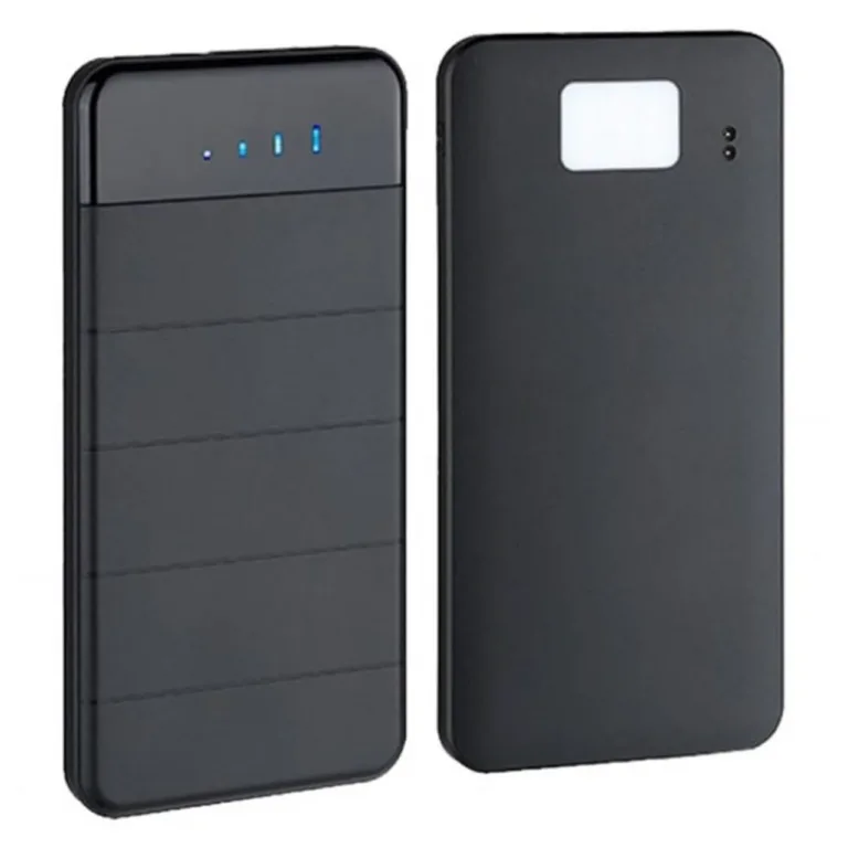 PowerNeed ES8000B 6W must päikesepaneeliga akupank, 8000 mAh, 2x USB, 156x82x28 mm matkale