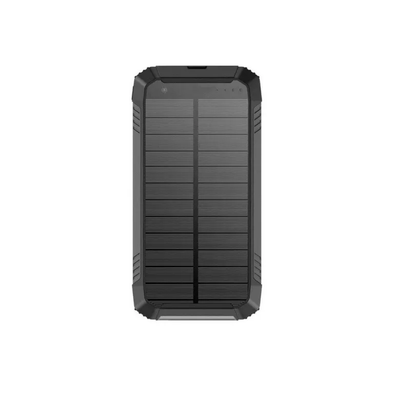 PowerNeed S20000Q 20000mAh must päikesepaneeliga akupank kiir- ja juhtmevaba laadimisega, USB-C/Lightning, universaalne välitingimustesse