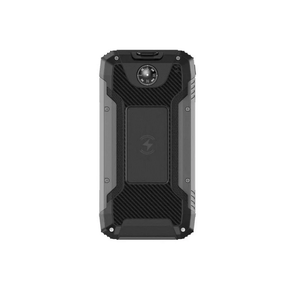 PowerNeed S20000Q 20000mAh must päikesepaneeliga akupank kiir- ja juhtmevaba laadimisega, USB-C/Lightning, universaalne välitingimustesse – 5