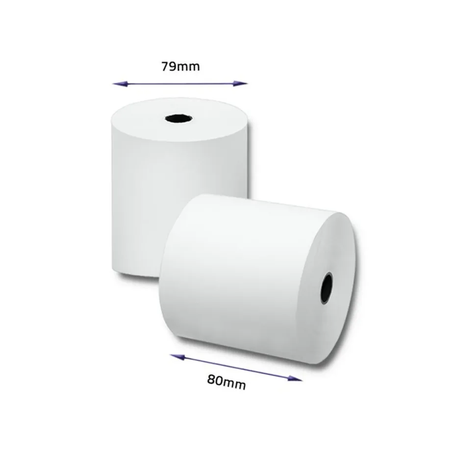 Qoltec 51892 79 mm valge termopaberirull, rulli diameeter 17 mm, 10 tk pakis – 4