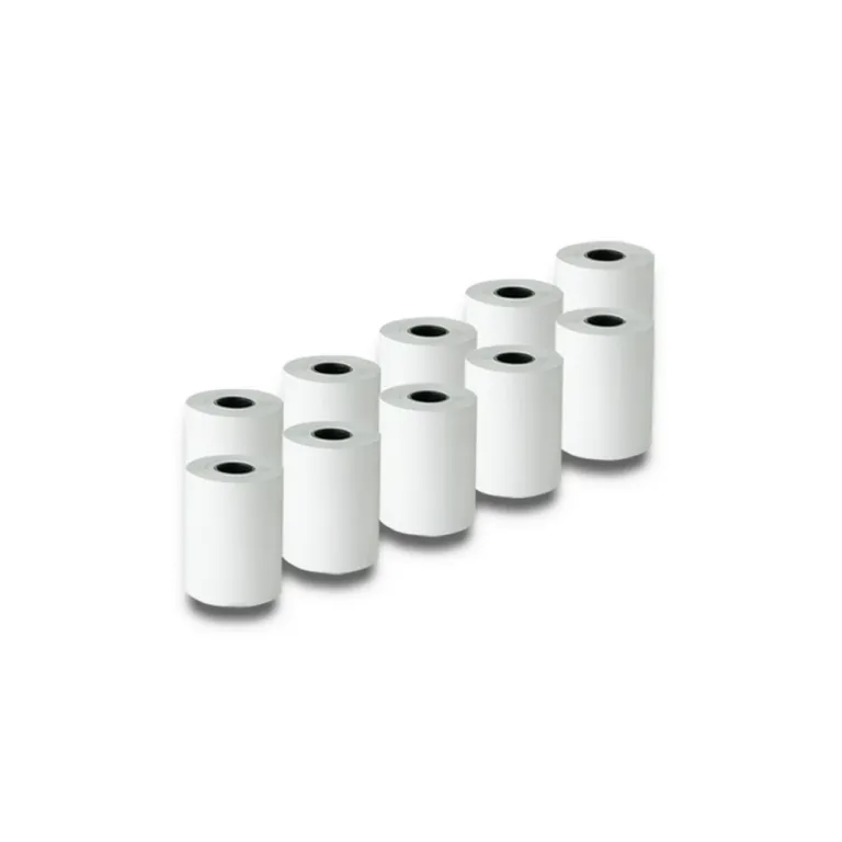 Qoltec 51896 57 mm x 20 m 55g/m² BPA-vaba valge termopaberirull, 10 tk