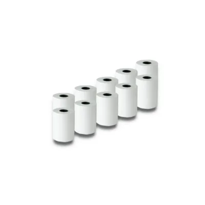 Qoltec 51899 57 mm x 16 m BPA-vaba valge termopaberirull, 55g/m², 10 tk pakis