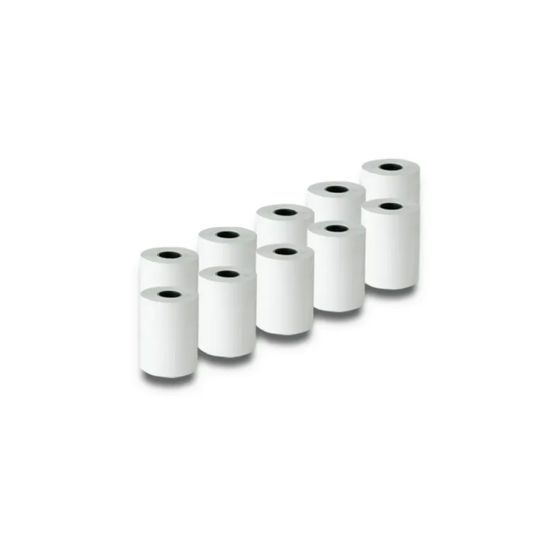 Qoltec 51899 57 mm x 16 m BPA-vaba valge termopaberirull, 55g/m², 10 tk pakis