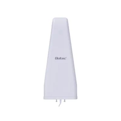 Qoltec 57032 14 dBi 5G välisantenni, vertikaalpolarisatsiooniga, valge ABS korpus