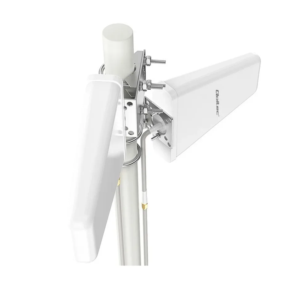 Qoltec 57043 14 dBi valge omnidirektsionaalne 4G LTE välisantenn 600–2700 MHz välitingimustesse – 3