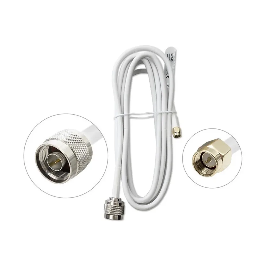 Qoltec 57043 14 dBi valge omnidirektsionaalne 4G LTE välisantenn 600–2700 MHz välitingimustesse – 4