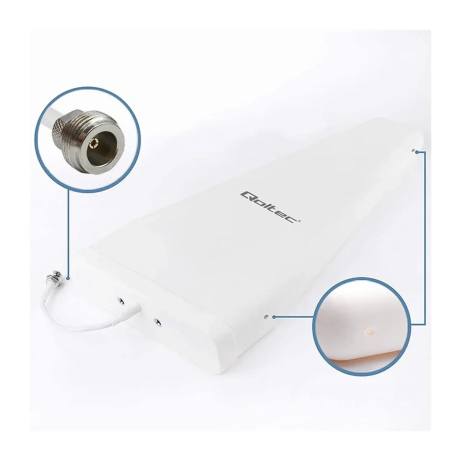 Qoltec 57043 14 dBi valge omnidirektsionaalne 4G LTE välisantenn 600–2700 MHz välitingimustesse – 8